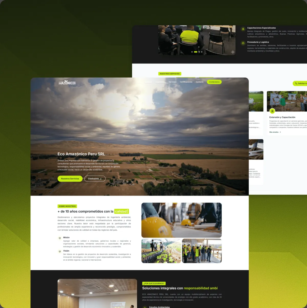 Vista previa del proyecto Eco Amazónico Perú