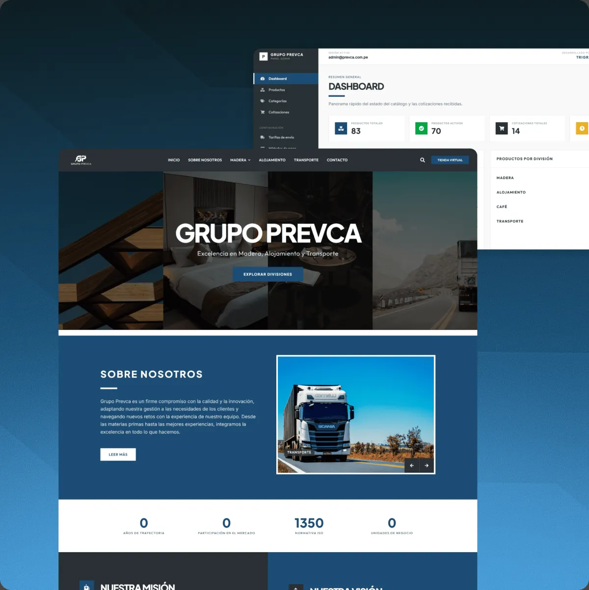 Vista previa del proyecto Grupo Prevca